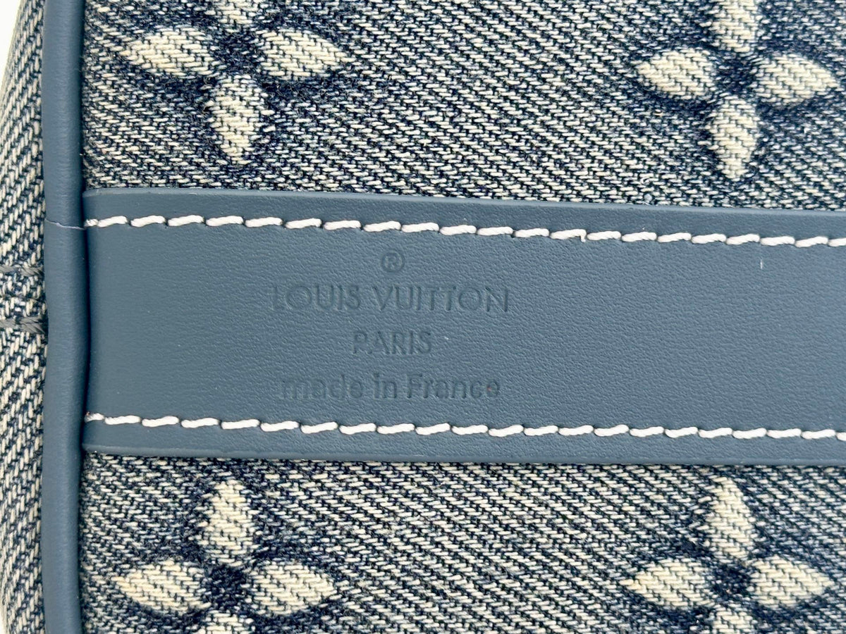 LV 25 Denim Handbag
